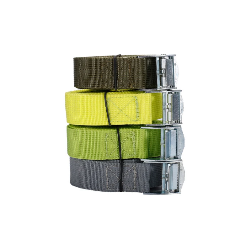 inch 250kgs soft loop motorcycle adjustable tie down straps zinc alloy cam lock buckle cargo lashing straps