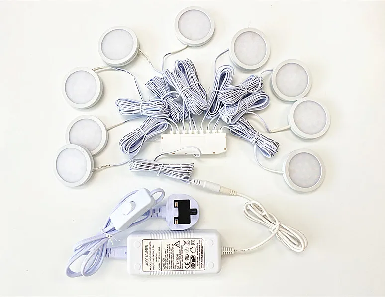 Приглушаемые светодиодные мини-светильники для шкафа с дистанционным