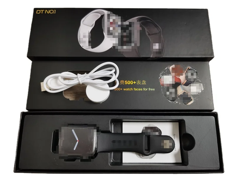 1.95-inch Square Screen DTNO.17 max Smartwatch IP68 Waterproof Watch night clock  NFC GPS smart fitness watch series 7