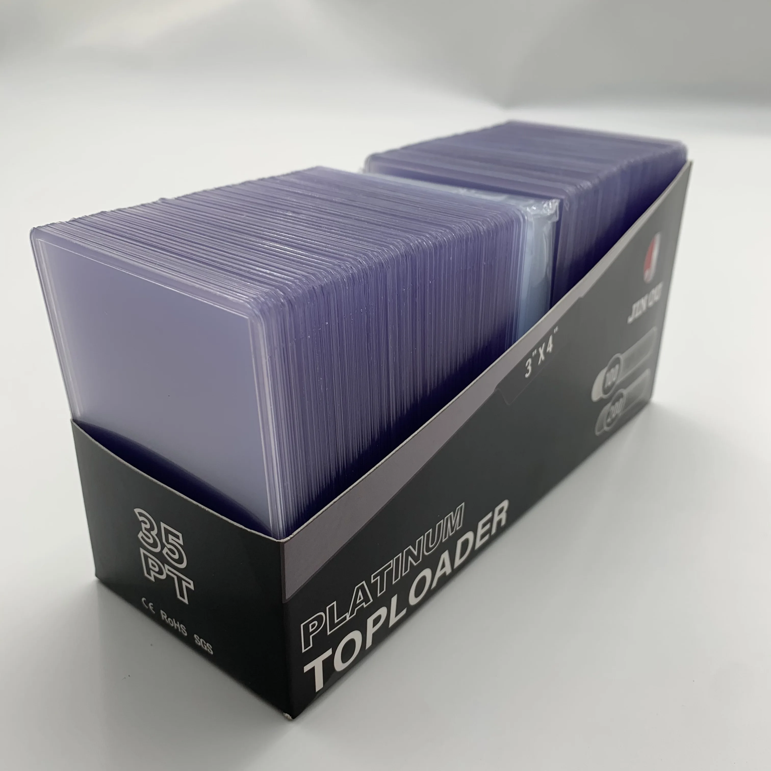 Hot Selling 35pt Toploader  film protected  3x4 Trading Cards Sports Cards Baseball Cards Sleeves