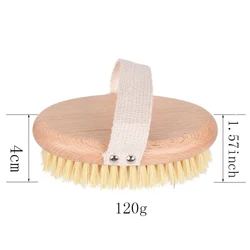 Amazon hot sale for bathing, personal cleaning tools, Beech Wooden Sisal bath brush