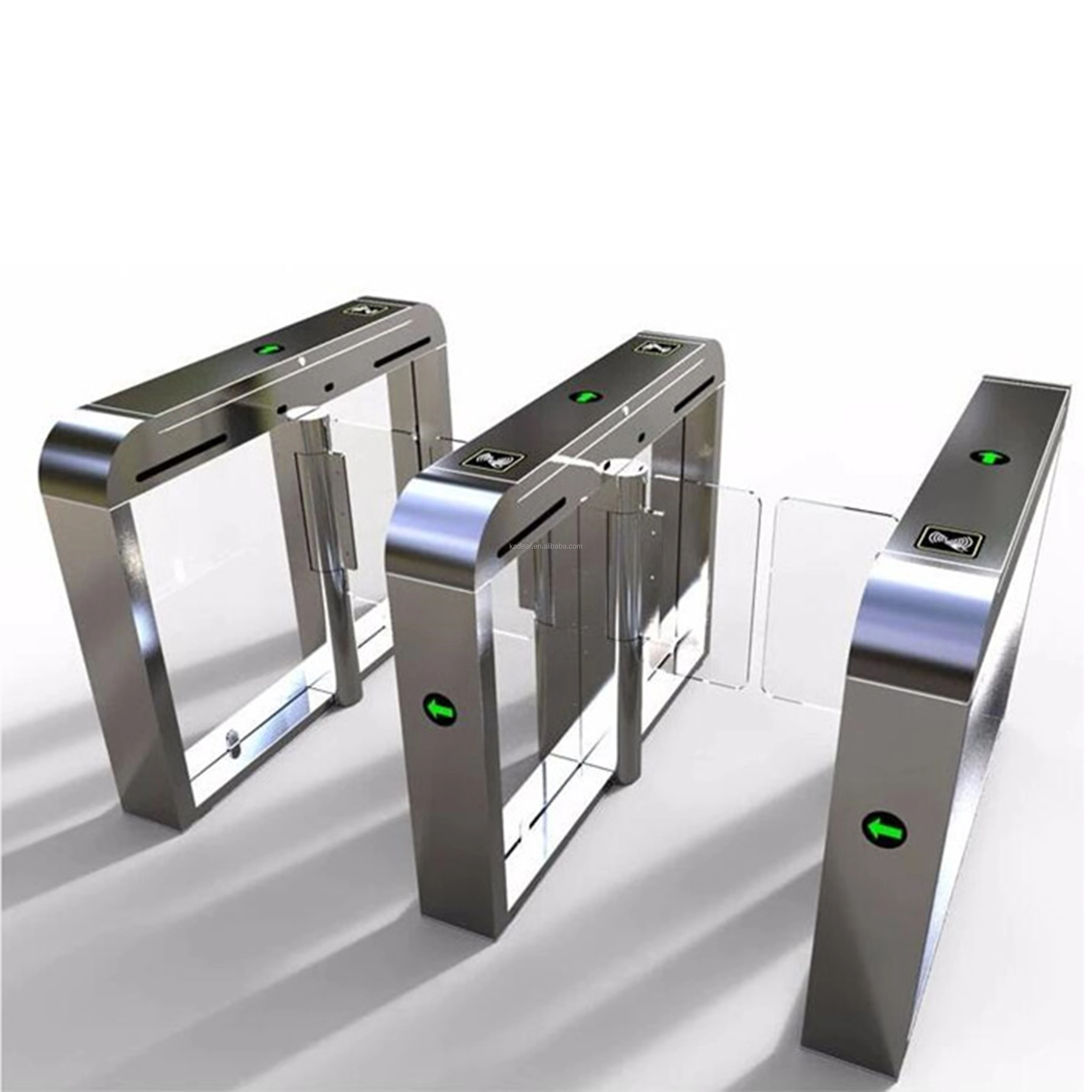 Автоматический цилиндрический роскошный турникет для офисного здания, RFID, пешеходные скоростные ворота