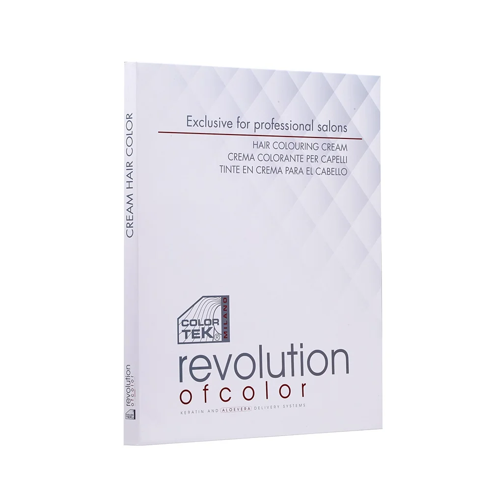 Customized color retention book-type hair dye color swatch chart for display