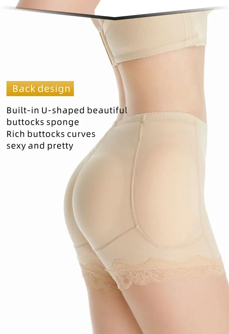 Fashion women silicone breathable buttocks shaping padded and hip pads with panties shapewear Hight Quality Body Pants