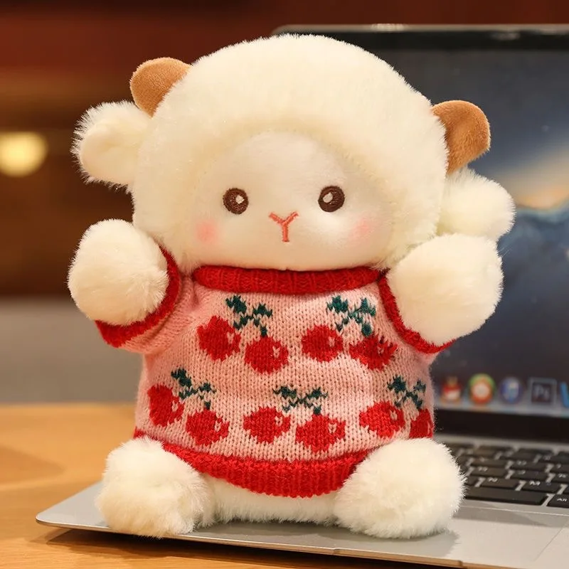 25cm Plush Stuffed Toy Gift Kids Cartoon Mini Lovely Animal Sheep Lovely Small Soft Baby