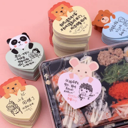  С логотипом kawaii блокноты для записей на заказ Липкие заметки прозрачные милая кавайная по низкой цене блокнот 4C печать Pet