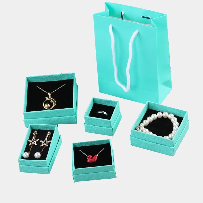 logo print packaging jewelry cardboard lid and base paper color boxes