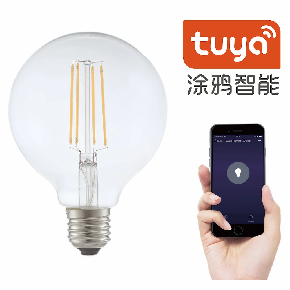 Tuya Alexa 8.5w E27 B22 Home Dimmable Led Lamp Smart Wifi Bulb