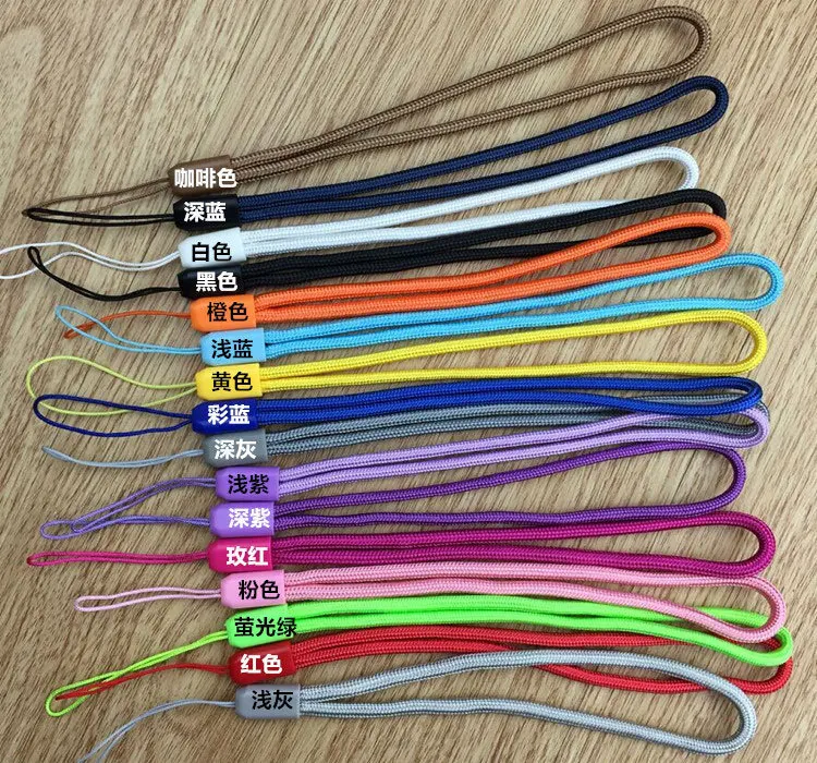 Nylon Short Lanyard Selfie Stick Lanyard Small Fan Lanyard U Disk Accessories Short Rope Wrist Rope