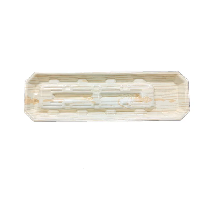 High quality fresh food foam ps tray with wooden film