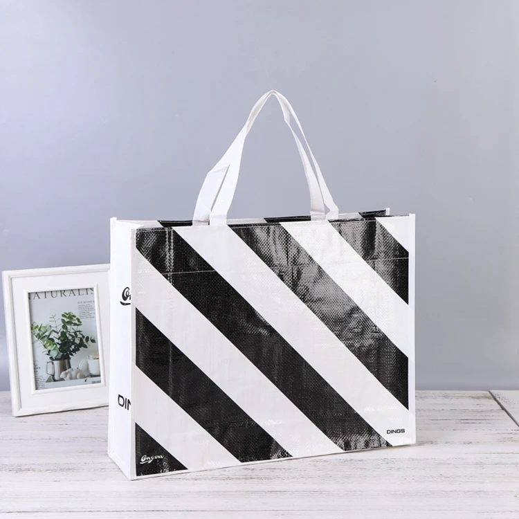 eco-friendly purple custom size woven polypropylene bags large eco-friendly printing logo shopping woven bag