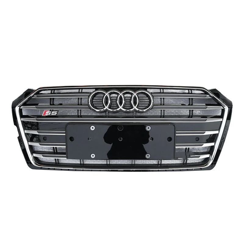 Подходит для 13-19 Audi A5 комплект корпуса RS5 abs черный пластиковый передний бампер решетка модернизация