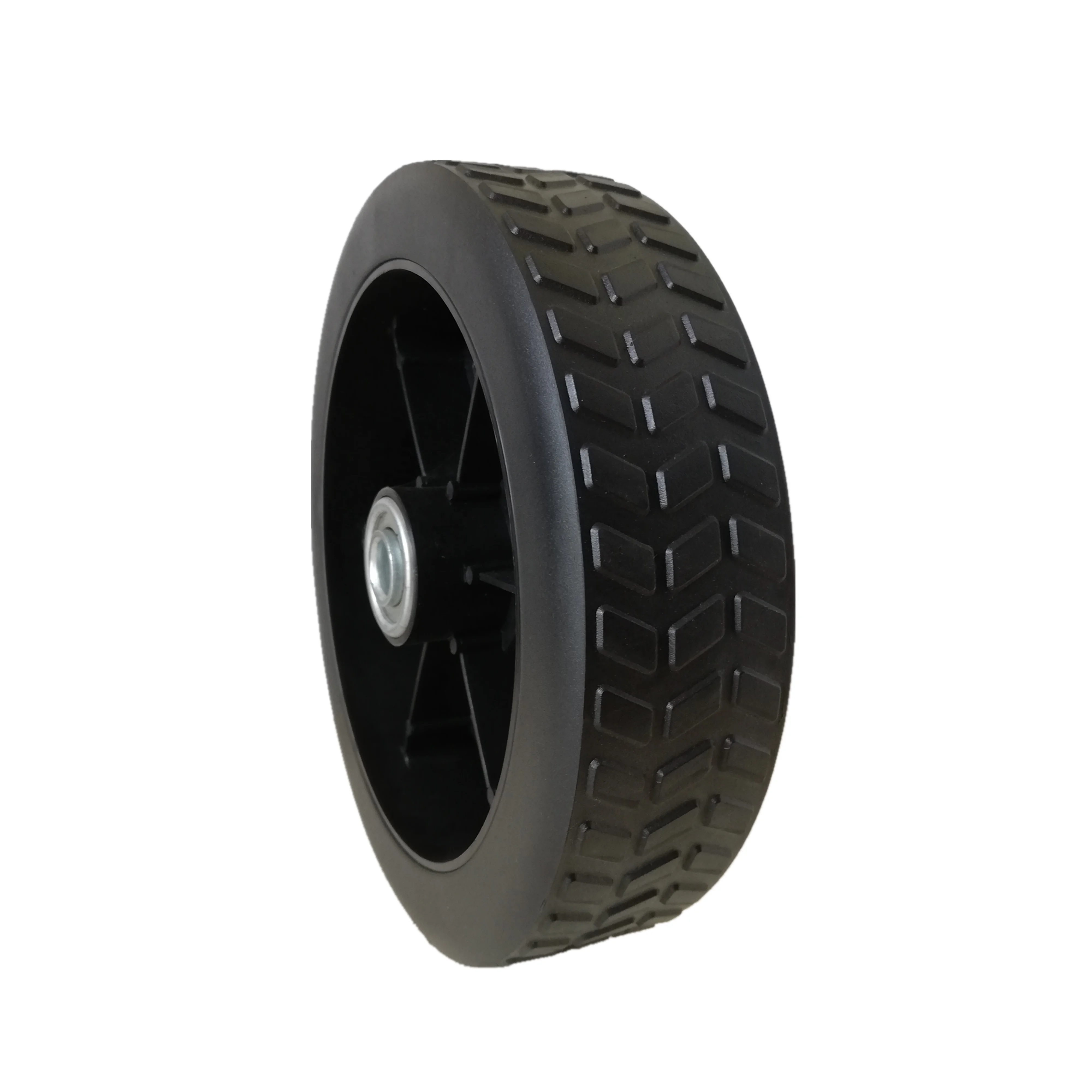 Plastic wheel 7 inch pvc wheel for bbq grill, barbecue, tool cart