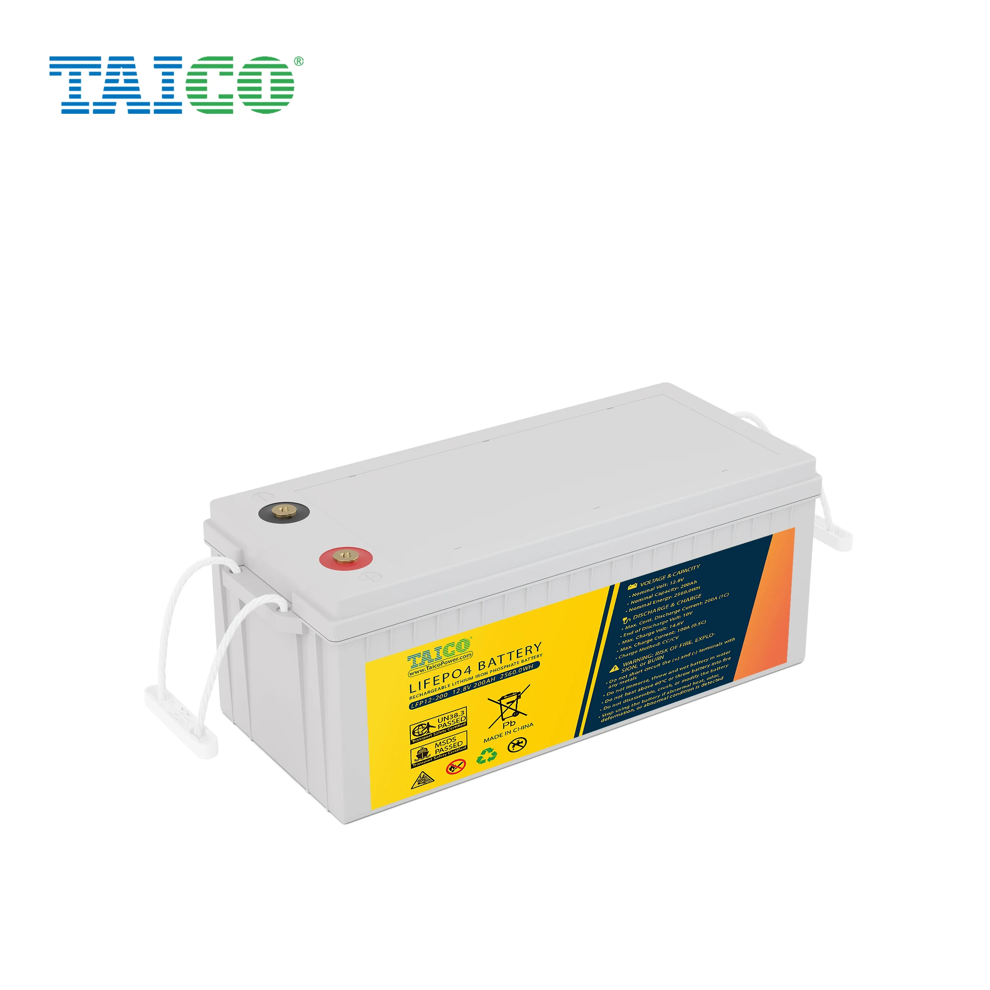 TAICO 12v lifepo4 battery 200ah 100Ah 120Ah solar lithium ion battery