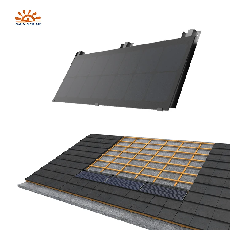 Clean Solar Energy Roof Tiles 600 Watt Solar Hybrid Inverter Windows 365 On-Grid Green Roof System 1260mm*480mm Solar Panels