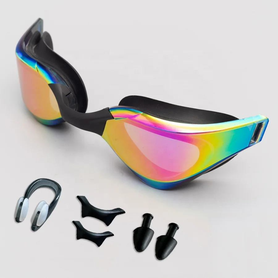 Professional Manufacturer New Electroplated HD Anti-fog Small Frame Training Competition Swimming Race Goggles