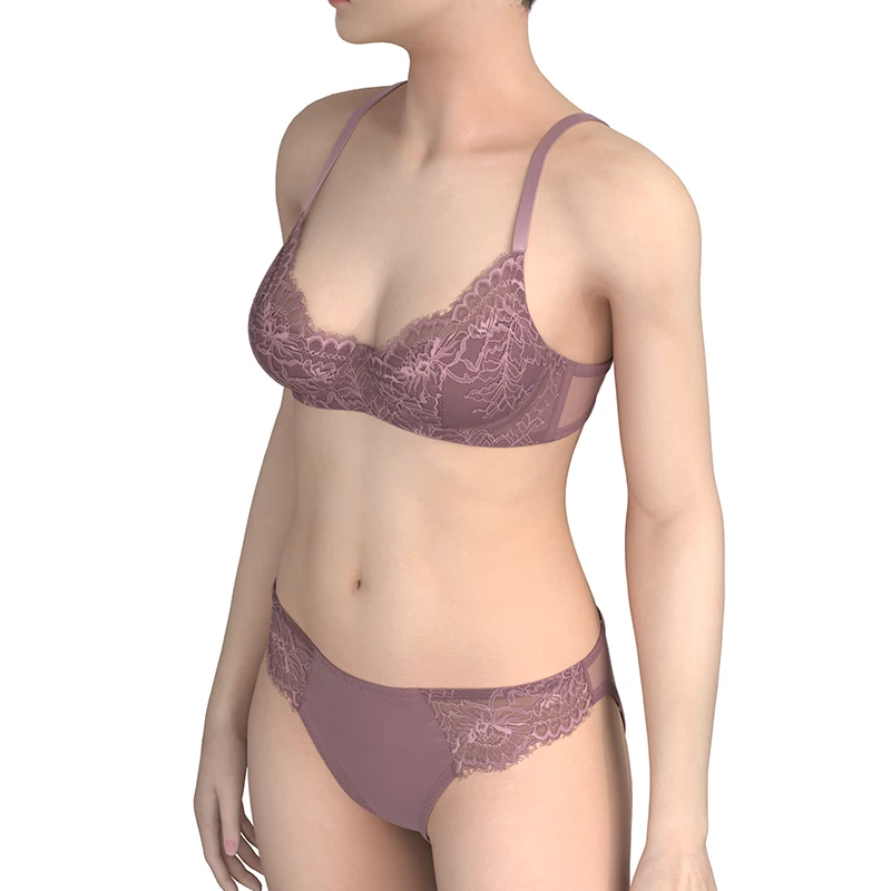 Bra and Panties Sets G-string Push-up Gather Full Cup Embroidery Mature Thongs Providers Fancy Ladies Underwear