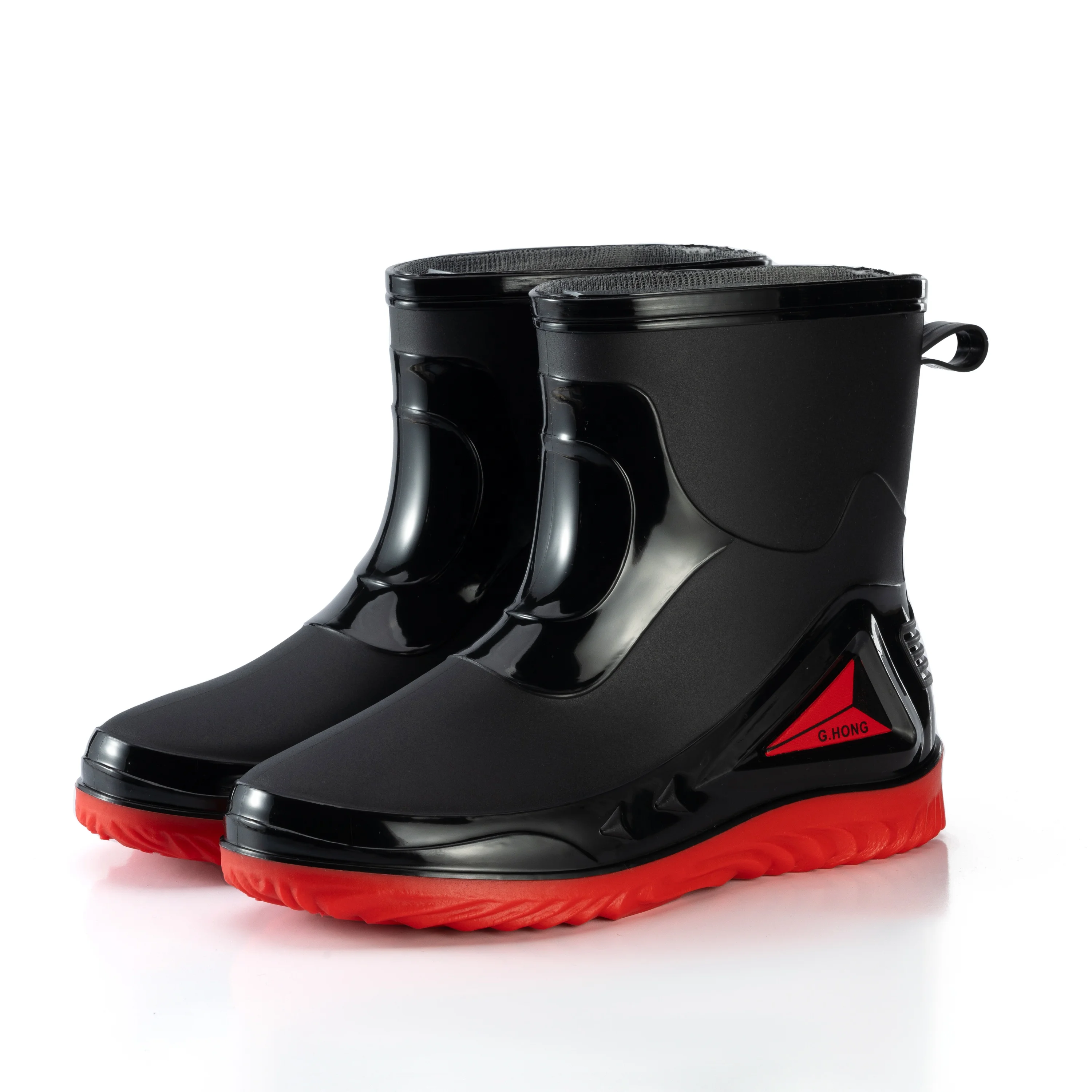 Adult Men PVC Waterproof Work Garden Soft Rain Boots