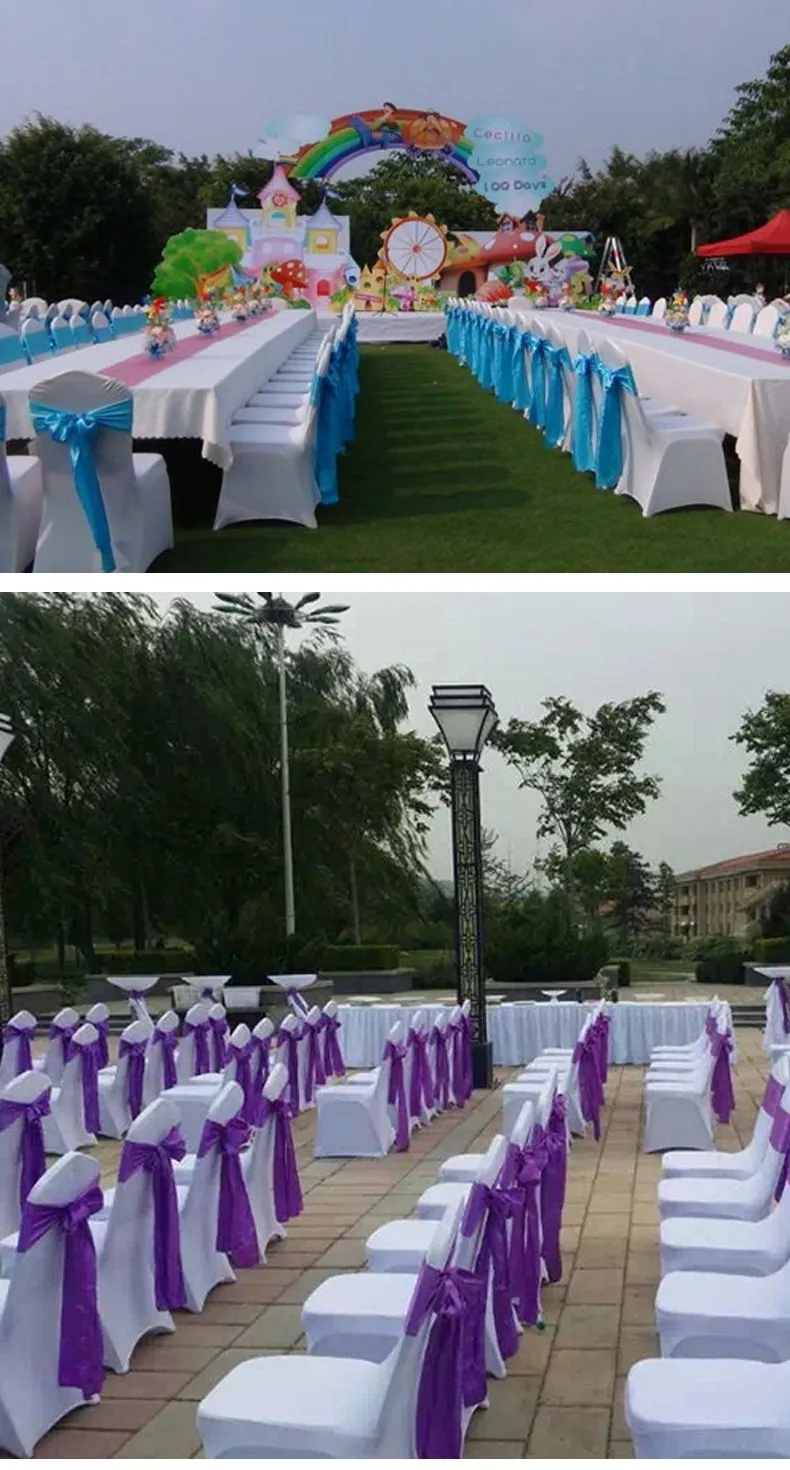 Banquet Chair Sash Bow Satin Chair Sash Blush Pink Sequin Chair Sashes