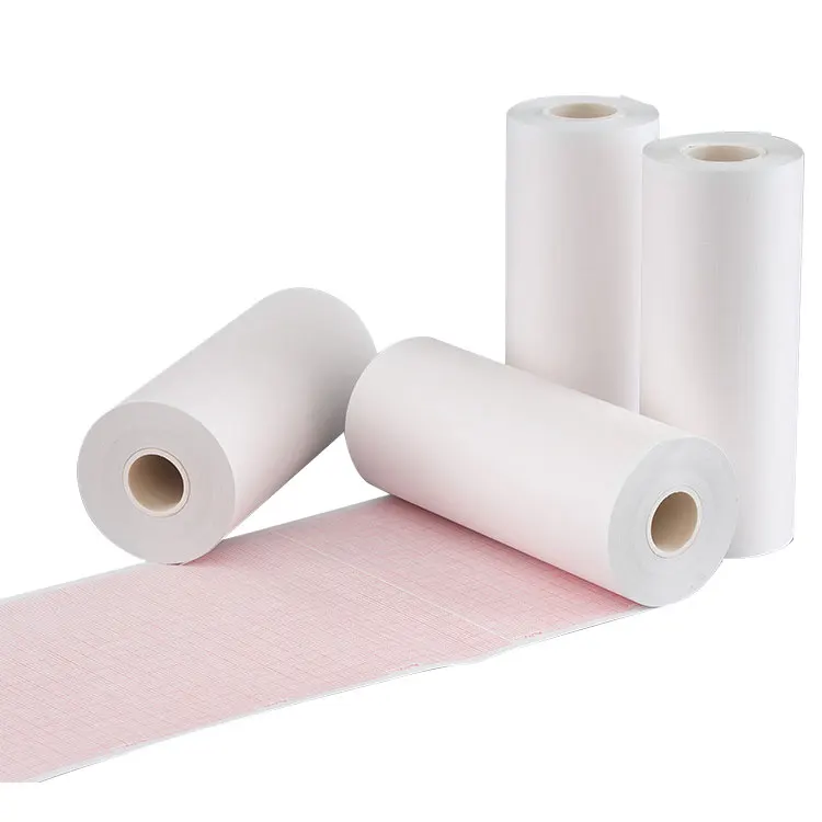 EKG Paper Rolls with 12 Channels, 210 mm x 30 m, 210 mm x 20 m Heat Sensitive ECG paper