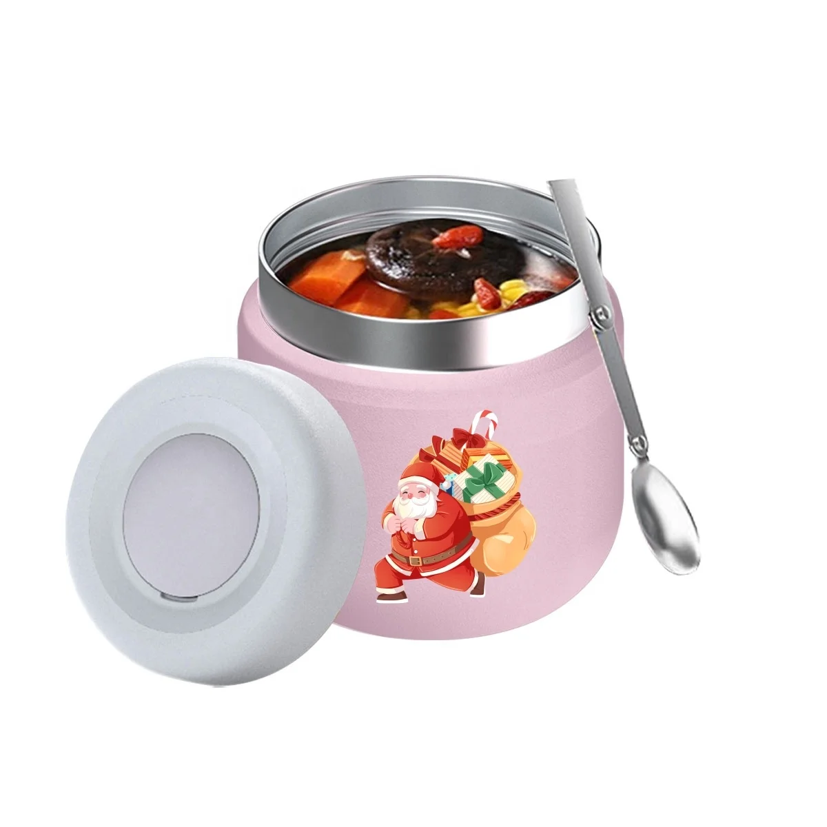 Новое поступление Ланч-бокс из нержавеющей стали контейнеры для хранения пищи Двойная Вакуумная пищевая банка салата