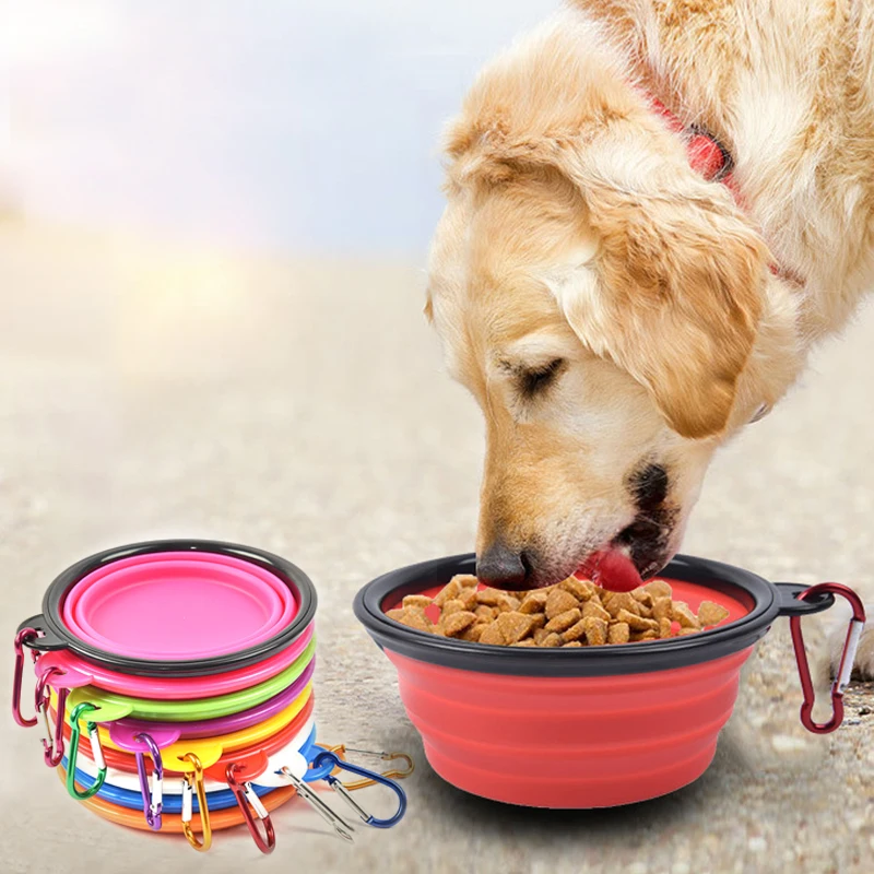 NOT TPE Eco Friendly Expandable Silicone Pet Bowl Portable Foldable Travel Outdoor Feeding Dog Cat Food Safe Bowl