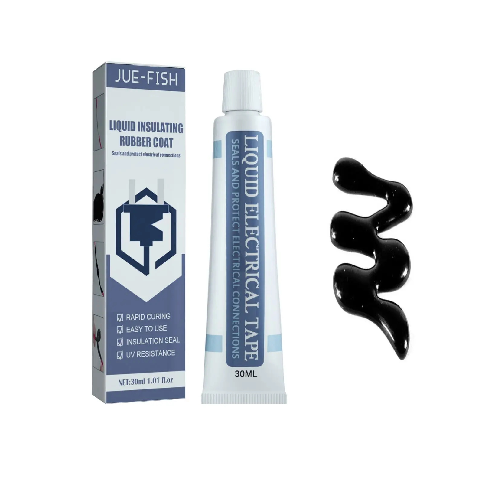 Jue-Fish Wholesale Hot Sell Electrical Adhesive Tape Protective Liquid Electrical Tape Easy To Use Liquid Insulating Adhesive