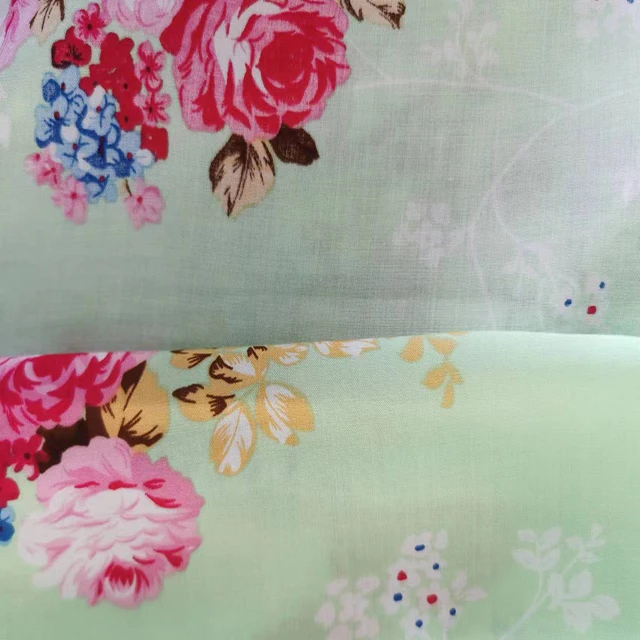 2023 spring and summer classic Mosaic pattern full printed demure  elegant for home textile clothing thin rayon printed fabric