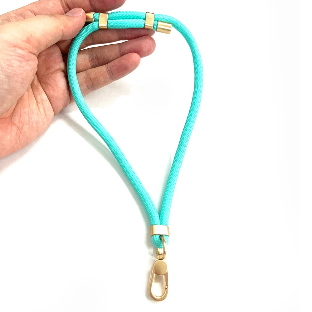 Adjustable Design Fashion Elastic Nylon Round Rope Hand Straps Duralble Multifunctional Lanyard Mobile Phone Wrist
