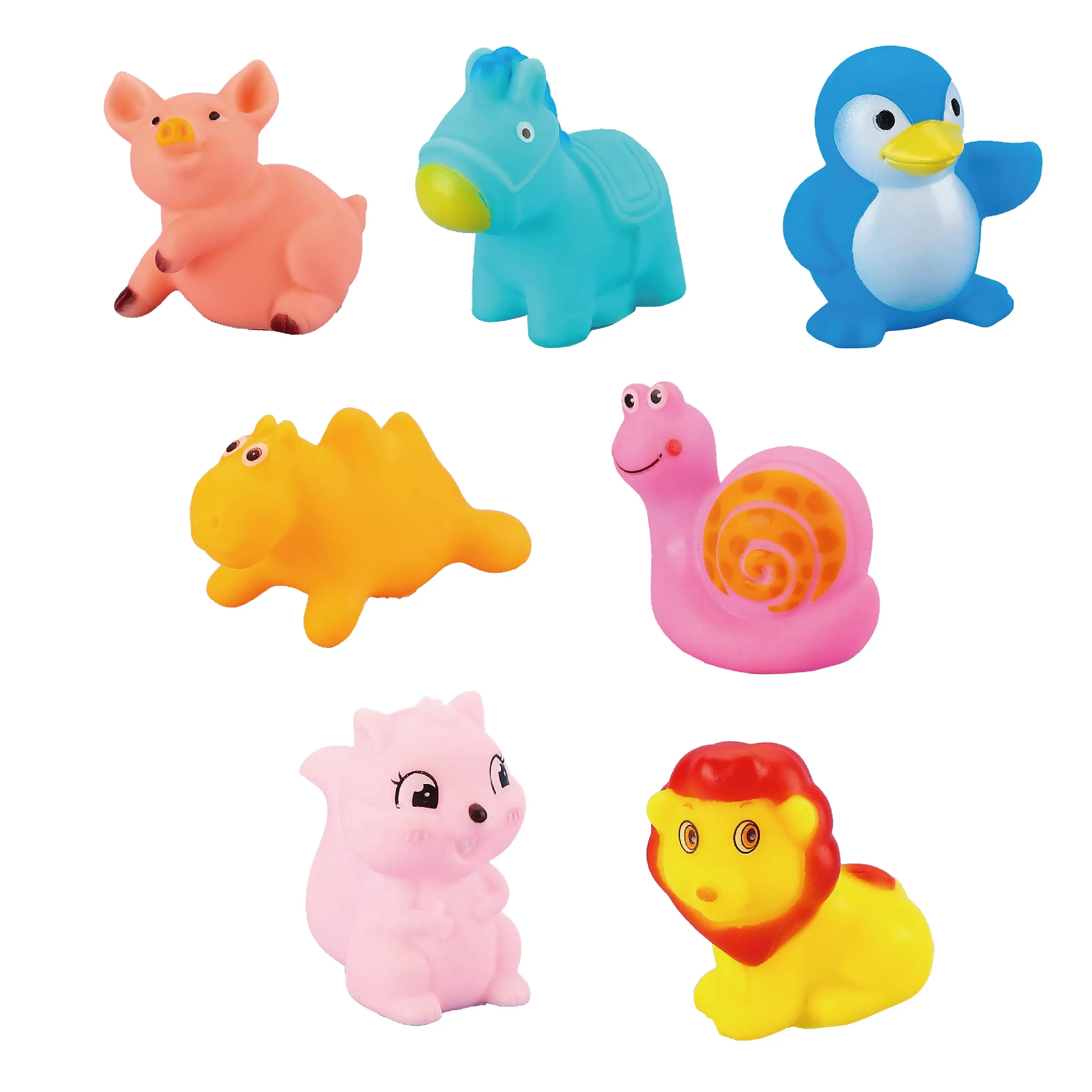 Custom Plastic Toy Animal Weighted Floating Race Assorted Black Printed Rubber Ducky Bulk Bathtub Squeaky Bath Duck/