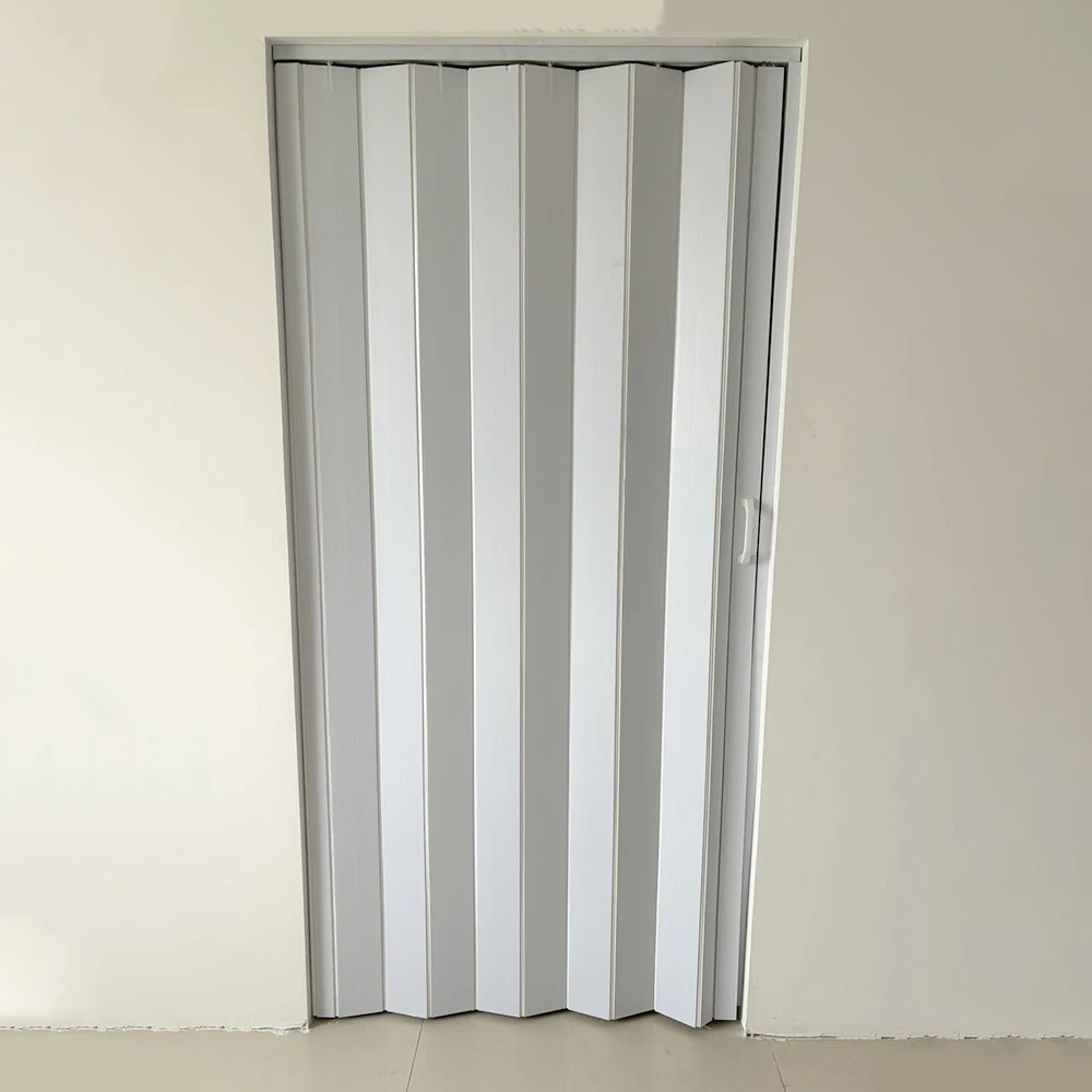 Wholesale Upvc Folding Doors And Windows Soundproof Pvc Folding Concertina Door Internal Plastic Folding Concertina Door