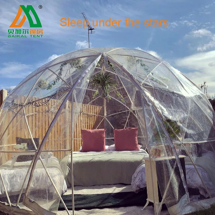 Luxury outdoor transparent hotel plastic clear dome garden igloo tent.jpg