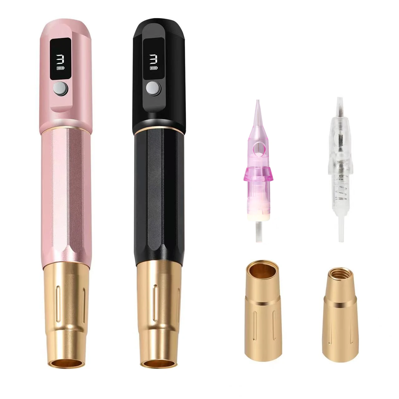 MONA OEM Wireless Cartridges Rotary Tattoo Machine Kit Microblading Brows Lip Blush Permanent Makeup Machine