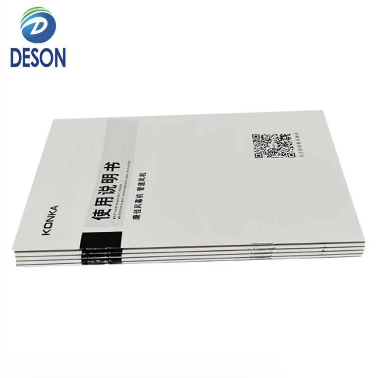 Deson Custom Printing Colorful Deluxe Matte Gloss Brochure Paper Printing Catalog 3d Dimensional Process Instruction Brochure
