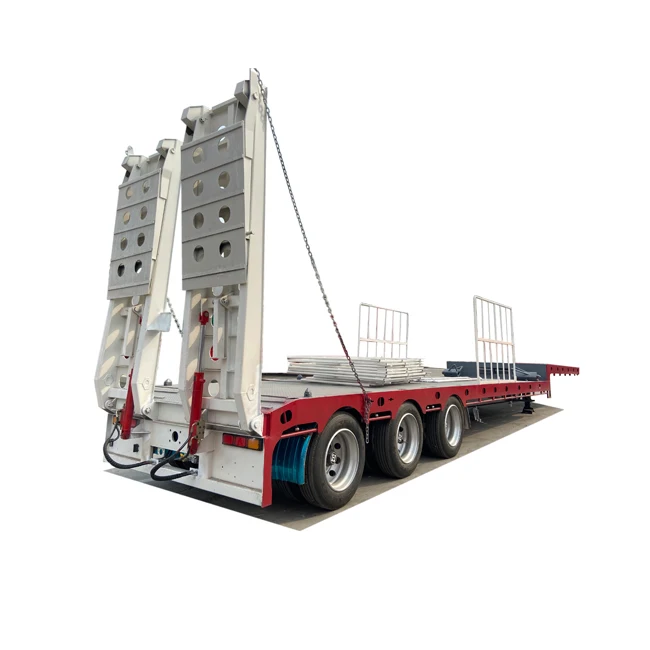 detachable gooseneck lowbed lowboy trailers front loading low bed semi trailer