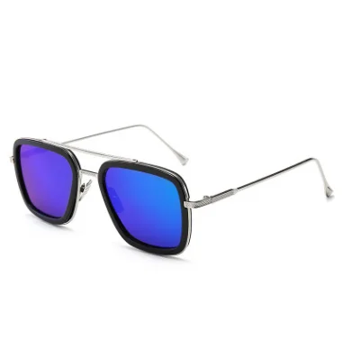 2019 New customized  brand oversized vintage tony stark iron man sunglasses
