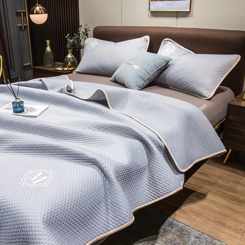Ultra cold cold silk cold blanket summer thin towel by single summer cool air conditioning blanket cover blanket