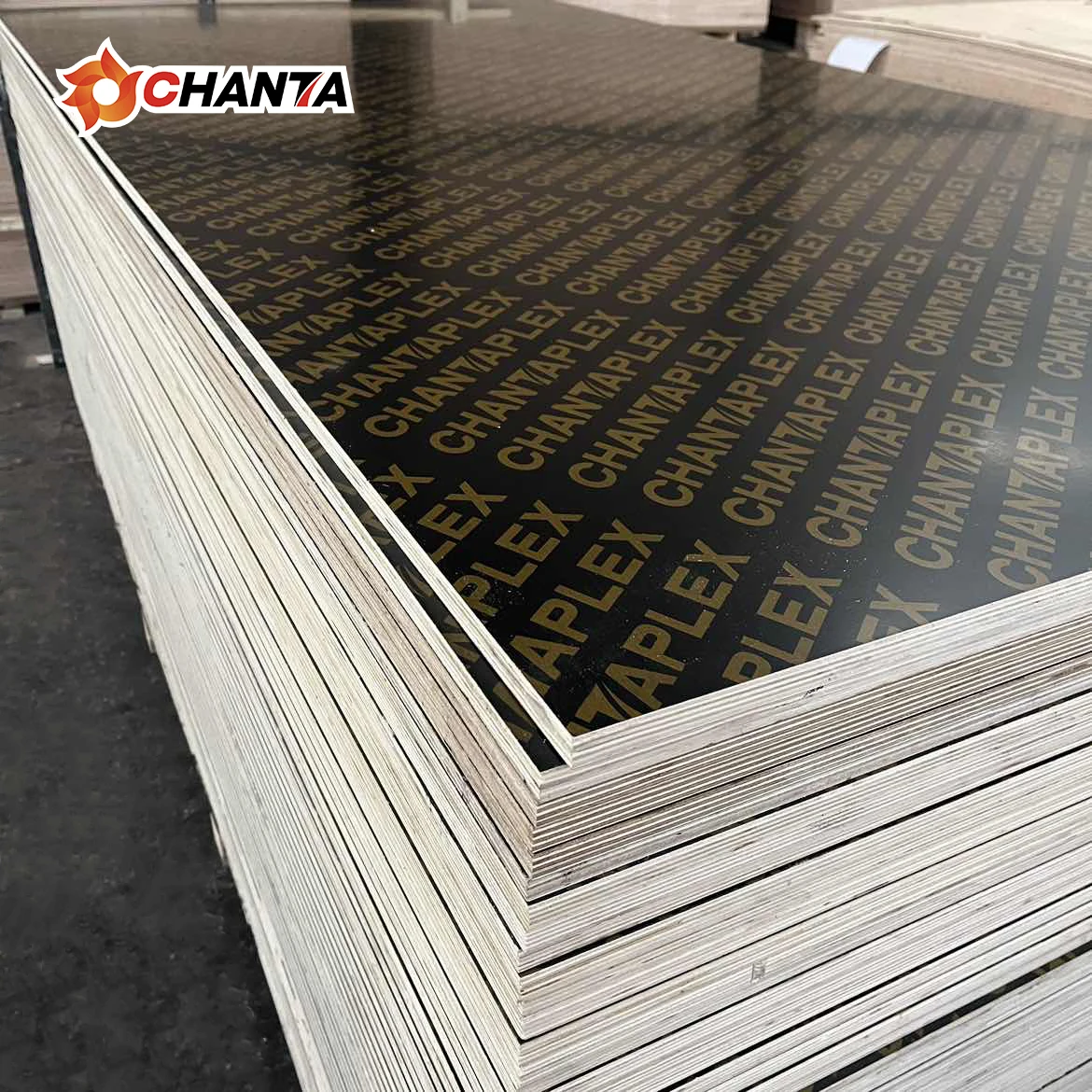 Chanta Hardwood Core Paper Film Faced Plywood For Construction