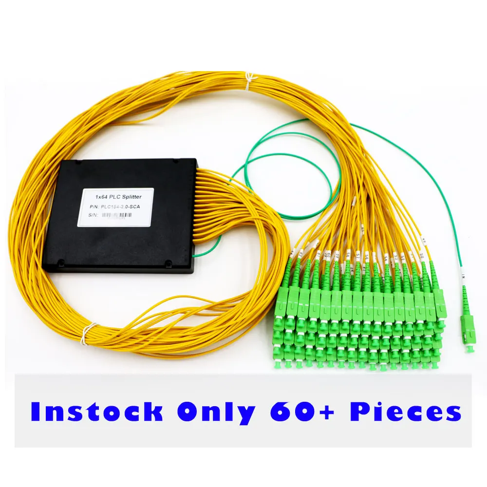 Одномодовый 1x64 SC/APC Волоконно-оптический PLC-сплиттер с длиной волны 1310 1500 Нм в