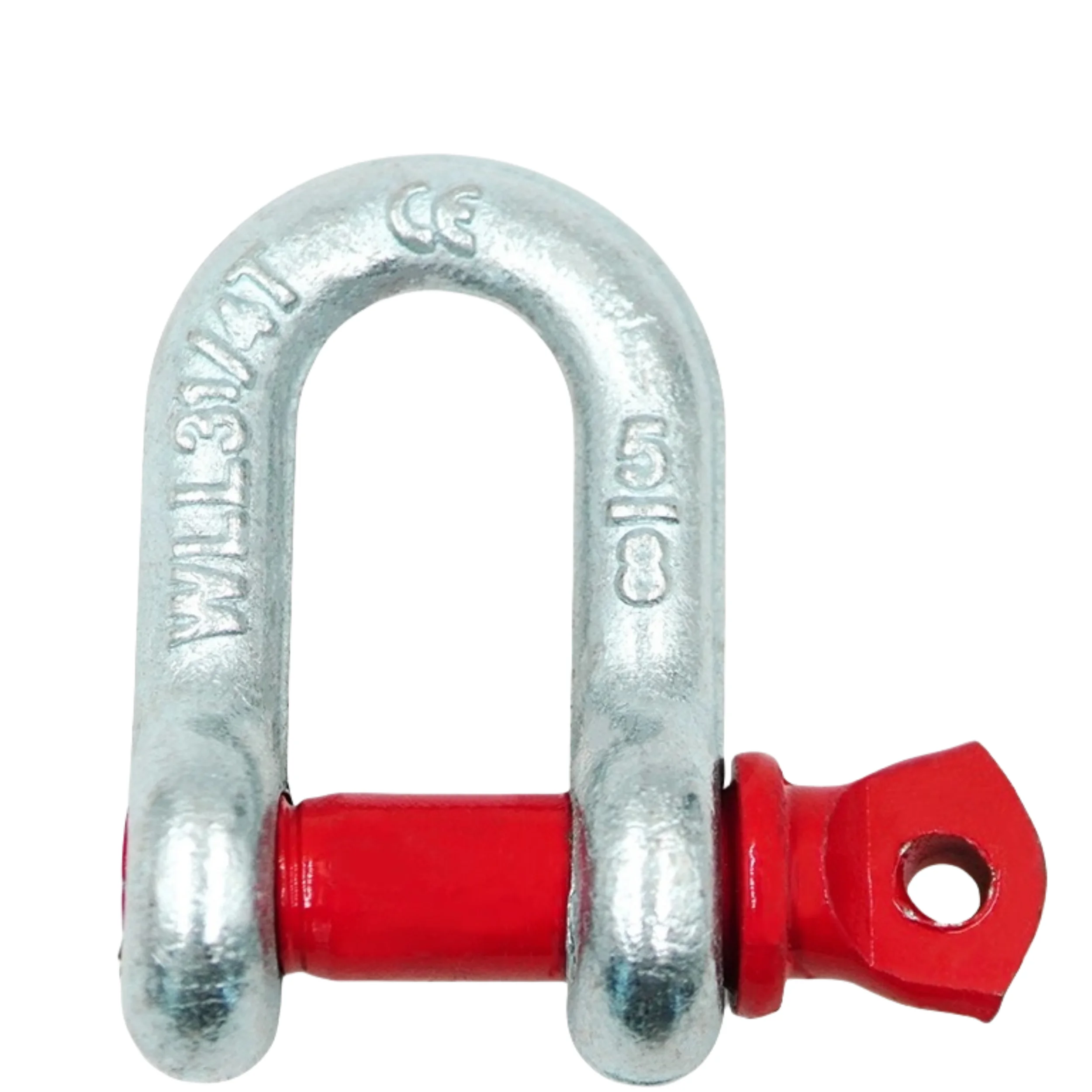 US Type High Tensile Galvanized Steel Drop Forged Bow Shackle G2130 with Bolt