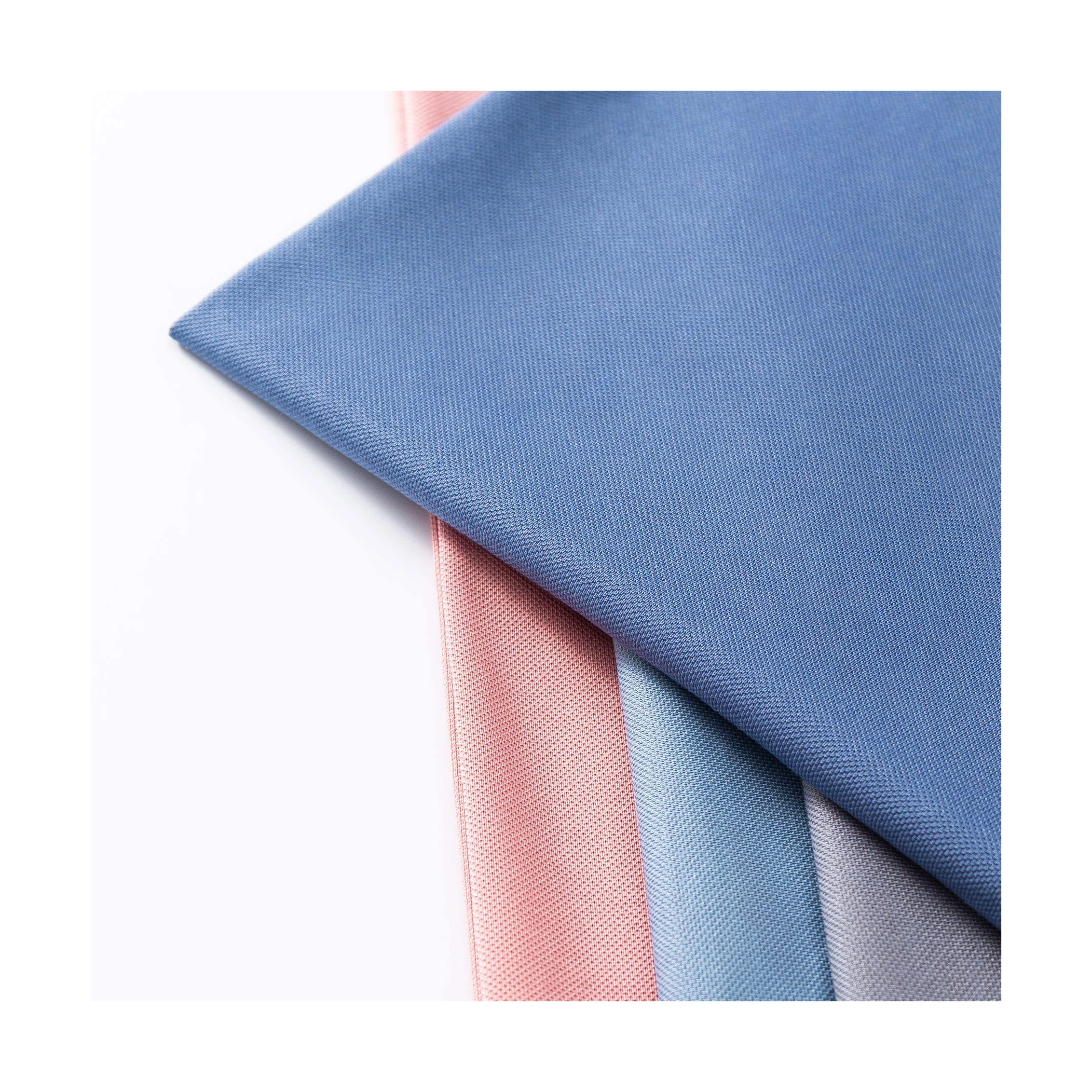 Wholesale High Quality Mesh T-shirt Fabric 185Gsm Mercerizing Spring Summer Polo Shirts Fabric