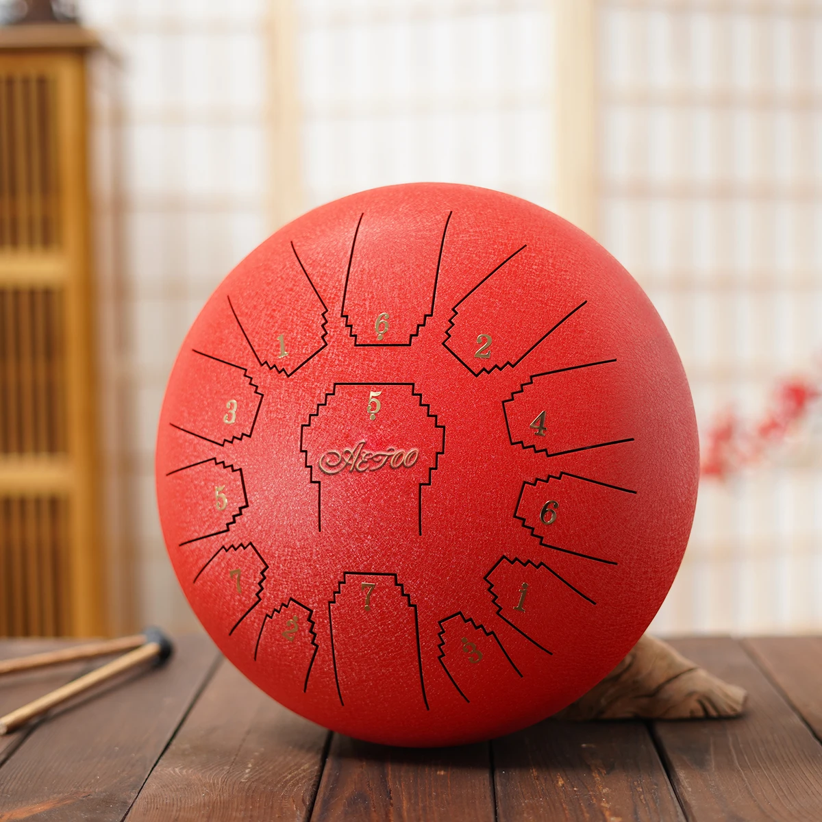 
Tongue Drum 6 Inch Steel Tongue Drum Set 8 Tune Hand Pan Drum Pad Tank Sticks Carrying Bag Percussion Instruments Accessories 