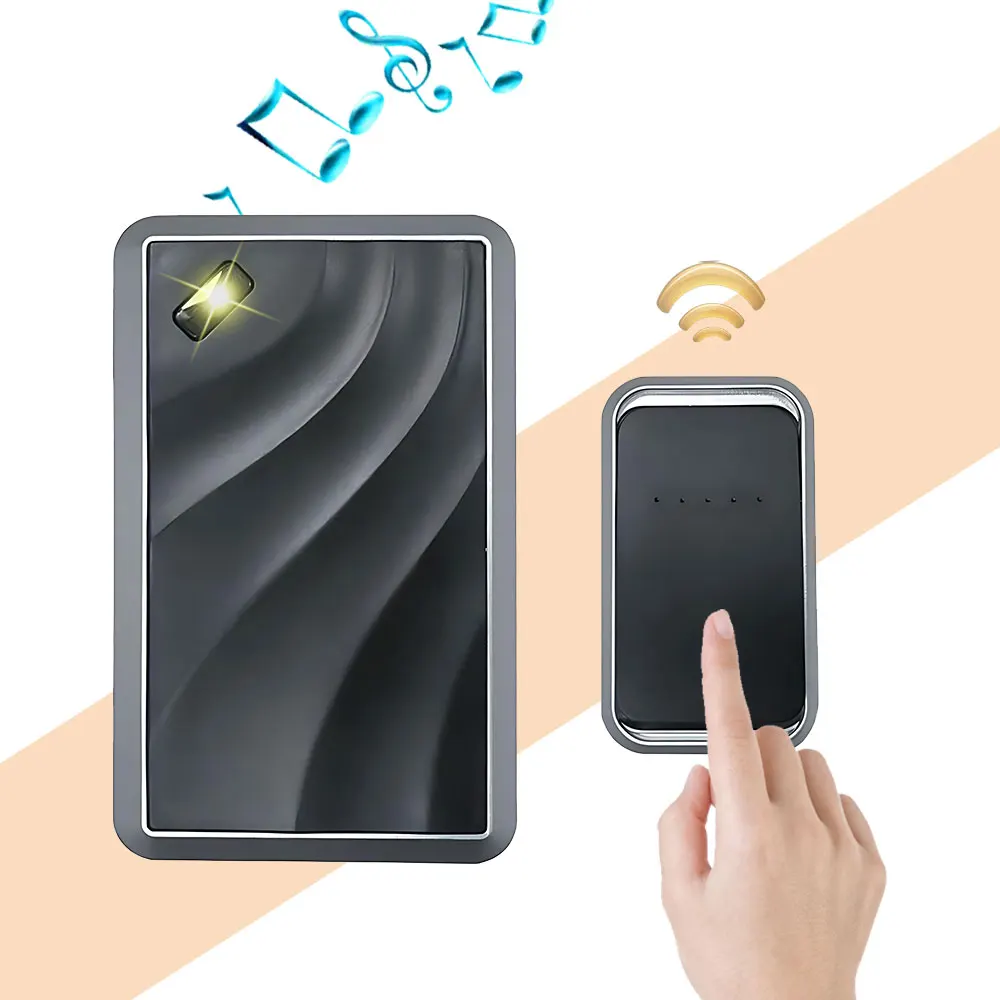 XINHUI M013Y DC push button Apartment wireless remote door bell chime battery operated waterproof wireless doorbell