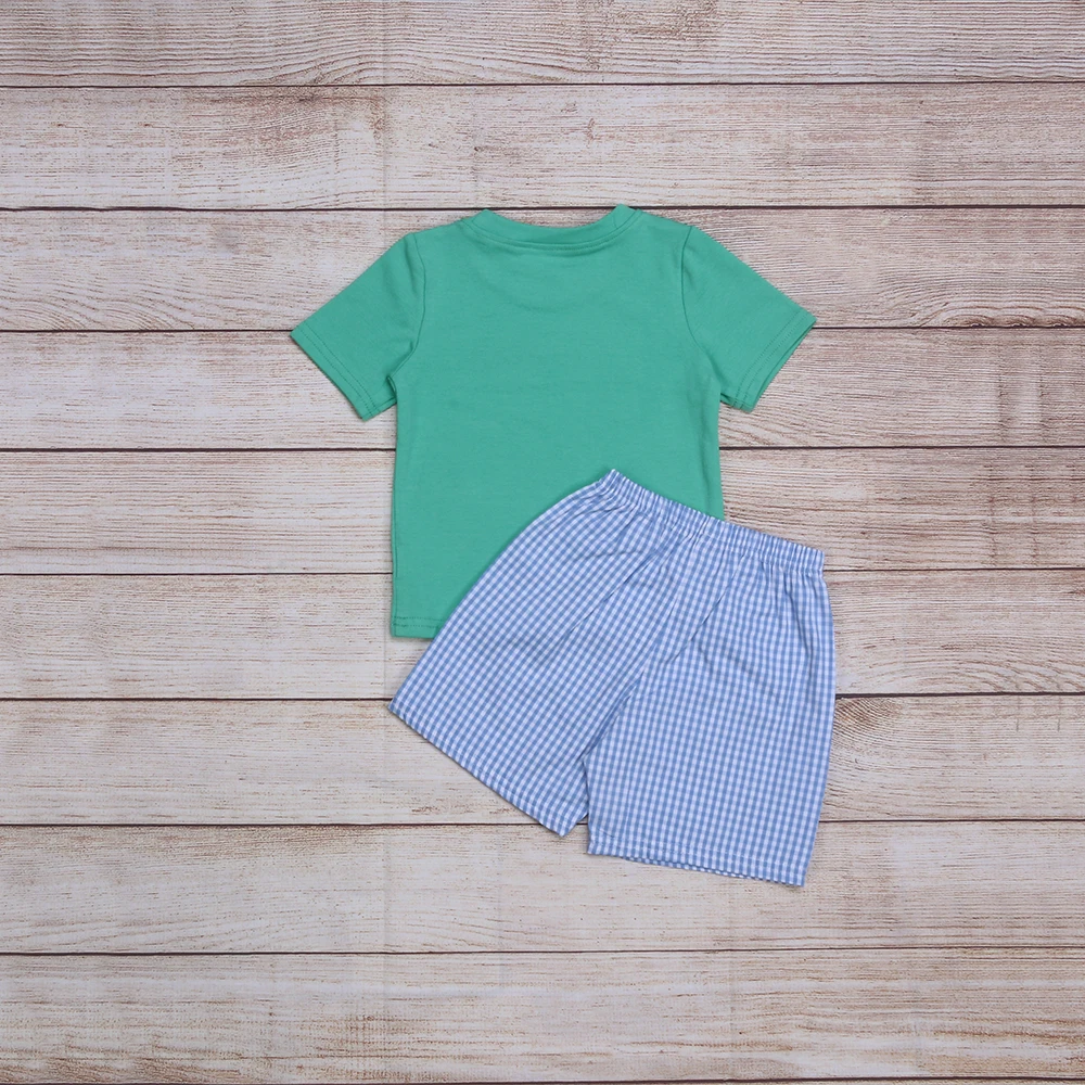 Baby clothes suit summer baby boy clothes suit T-shirt short 2 pieces of casual cotton spring