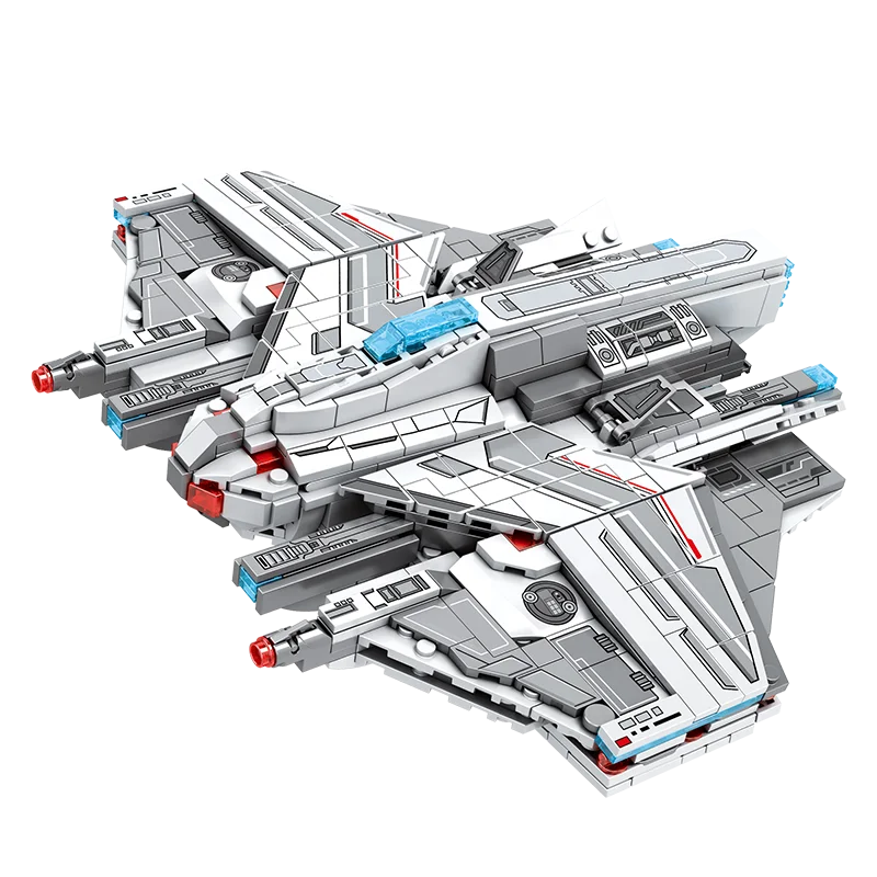 Reobrix 787 MQ-25 torpedo bomber building blocks thornback stingray model with light education toys
