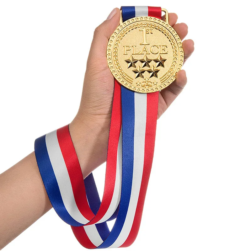 Factory direct sale free sample awards medals student Sports contest  medal custom metal medal