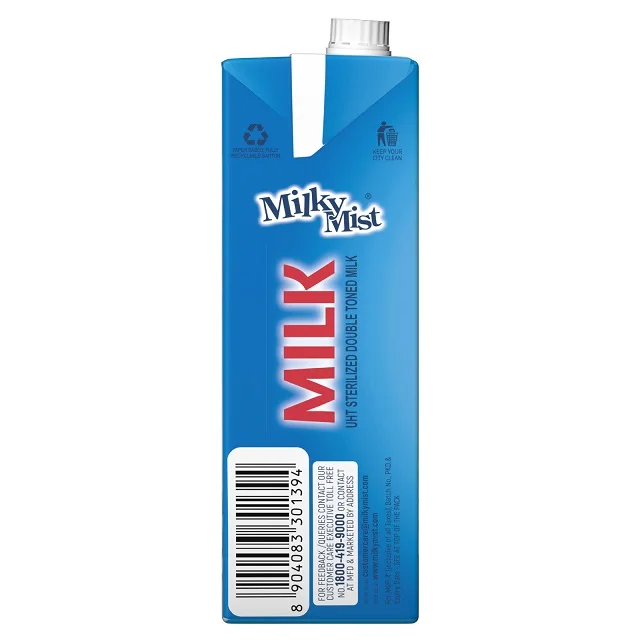 UHT DOUBLE TONED MILK 1 LITRE LONG LIFE 1.5% FAT FLUID MILK