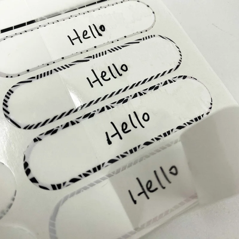 Portable Cosmetic Bottle Label Waterproof Custom Cosmetic Bottle Label Sticker name sticker