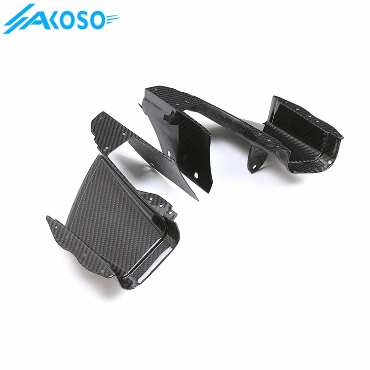 AKOSO 100% 3K Full Dry Carbon Motorcycle Front Carbon Fiber Air Intake Fairing for BMW S1000RR 2019-2022