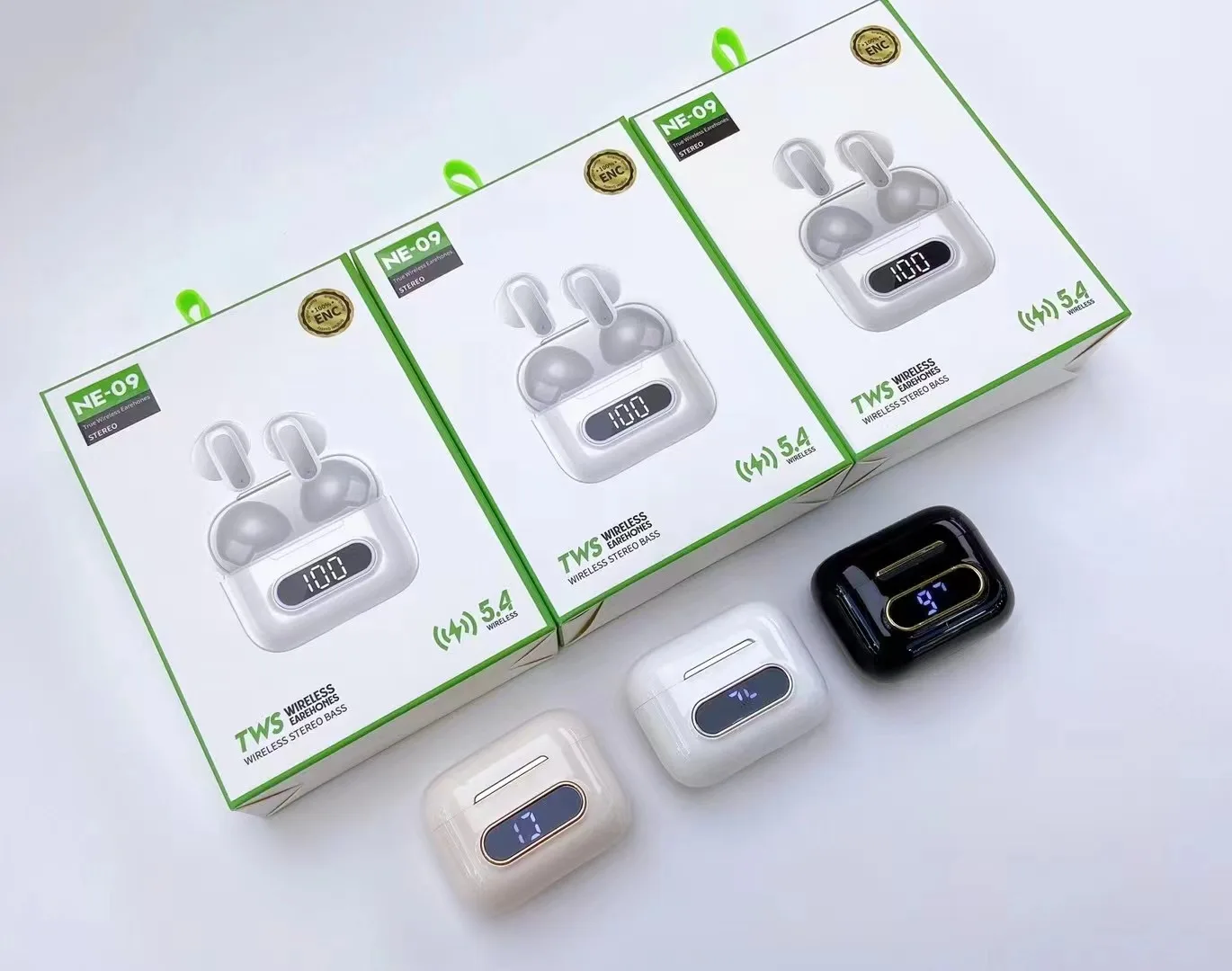 2025 Tws earphones headphones NE-09 Sports Gaming earbuds Earbud & in-ear headphones BT5.4 Wireless earbuds NE-09